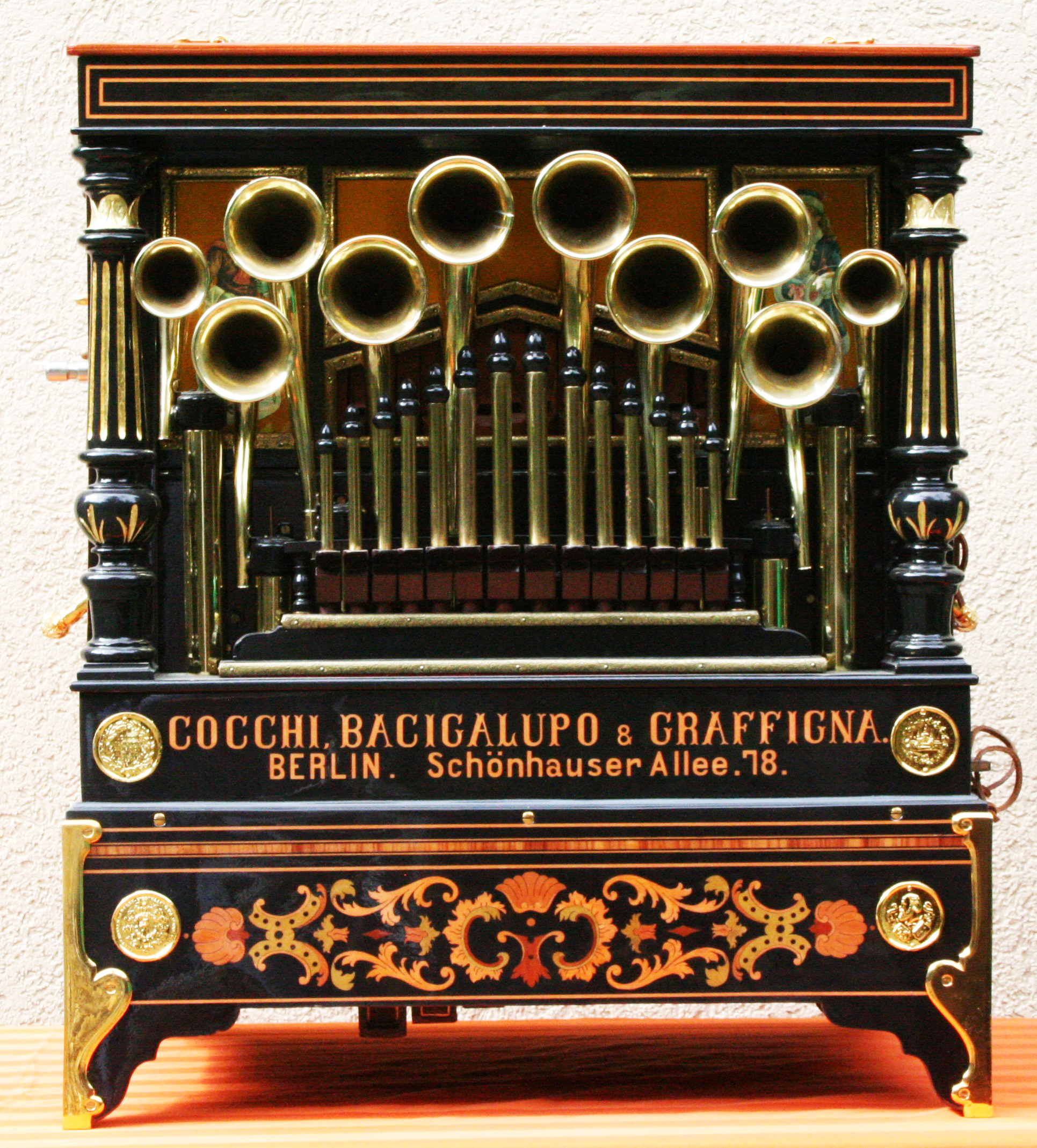 Eine Cornettino Orgel 38er, Cocchi Bacigalupo ca. 1897